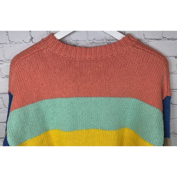 NWT WILDFOX Women’s Cayman Palm Beachy Striped Sweater Multicolor Size XS $218. - Picture 9 of 9
